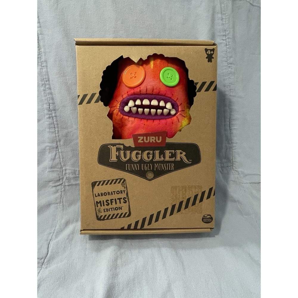 NEW Fuggler Laboratory Misfits Edition Funny Ugly Monster Plush Sasquoosh READ